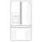 GE APPLIANCES GFE28GYNFS GE® ENERGY STAR® 27.7 Cu. Ft. Fingerprint Resistant French-Door Refrigerator