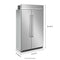 KITCHENAID KBSN708MPS 30 Cu. Ft. 48" Built-In Side-by-Side Refrigerator with PrintShield™ Finish - Stainless Steel with PrintShield™ Finish