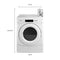 WHIRLPOOL CED9150GW 27" Commercial Electric Front-Load Dryer Featuring Factory-Installed Coin Drop with Coin Box White