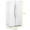 WHIRLPOOL WRS315SNHW 36-inch Wide Side-by-Side Refrigerator - 25 cu. ft. - White