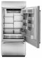 KITCHENAID KBBR306ESS 20.9 Cu. Ft. 36" Width Built-In Stainless Bottom Mount Refrigerator with Platinum Interior Design - Stainless Steel