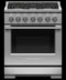 FISHER & PAYKEL RGV3305L Gas Range, 30", 5 Burners, LPG