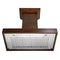 ZLINE 36 in. Wooden Wall Mount Range Hood in Walnut  Includes  Remote Motor