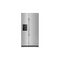 AMANA ASI2175GRS 33-inch Side-by-Side Refrigerator with Dual Pad External Ice and Water Dispenser - Black-on-Stainless