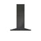 BROAN BWS2304BLS Broan® 30-Inch Convertible Wall-Mount Low Profile Pyramidal Chimney Range Hood, 450 MAX CFM, Black Stainless Steel