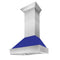 48 DuraSnow® Stainless Steel Range Hood with Blue Matte Shell 8654BM48