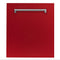 ZLINE KITCHEN AND BATH DPRM24 ZLINE 24" Dishwasher Panel with Traditional Handle [Color: Red Matte]