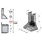 ZLINE KITCHEN AND BATH 687RS36400 ZLINE Wall Mount Range Hood in Stainless Steel - Includes Remote Blower (687-RD/RS) [Size: 36 Inch, CFM: 400 CFM]