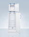 SUMMIT FFAR10FS24LSTACKMED2 Stacked Combination of Ffar10med2 Auto Defrost All-refrigerator and Fs24lmed2 Compact Manual Defrost All-freezer, Both With Locks, Digital Controls, and Nist Calibrated Alarm/thermometers