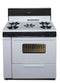 PREMIER SLK249WP 36 in. Freestanding Gas Range with 5th Burner and Griddle Package in White