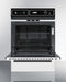 SUMMIT WTM7212KW 24" Wide Gas Wall Oven