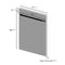 ZLINE KITCHEN AND BATH DPBS18 ZLINE 18" Dishwasher Panel with Traditional Handle [Color: Black Stainless Steel]