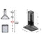 ZLINE 36 in. Island Mount Range Hood in Stainless Steel KL3i48