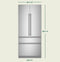 CAFE CIP36NP2VS1 Café™ 36" Integrated French-Door Refrigerator