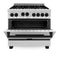 ZLINE Autograph Edition 36" 4.6 cu. ft. Range with Gas Stove and Gas Oven in Stainless Steel with Gold Accents RGZ36G