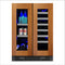 24in Beverage/Wine Double Door Overlay Frame Glass