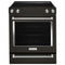 KITCHENAID KSEG700EBS 30-Inch 5-Element Electric Slide-In Convection Range - Black Stainless Steel with PrintShield™ Finish