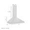 ZLINE KITCHEN AND BATH ALP10WL30 ZLINE Alpine Series Ducted Wall Mount Range Hood in Stainless Steel (ALP10WL) [Size: 30 Inch]