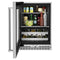 KITCHENAID KUBL314KSS 24" Beverage Center with Glass Door and Metal-Front Racks - Stainless Steel