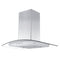 ZLINE 30 in. Wall Mount Range Hood in Stainless Steel & Glass with Crown Molding KZCRN30