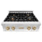 ZLINE Autograph Edition 30" Porcelain Rangetop with 4 Gas Burners in Stainless Steel and Champagne Bronze Accents RTZ30CB