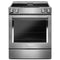 KITCHENAID KSEG950ESS 30-Inch 4-Element Electric Downdraft Slide-In Range - Stainless Steel