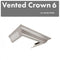 ZLINE Vented Crown Molding Profile 6 for Wall Mount Range Hood in DuraSnow¬Æ Stainless Steel CM6V8KBS