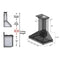 ZLINE 48 in. Wooden Wall Mount Range Hood in Antigua and Walnut  Includes  Motor