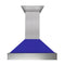 48 DuraSnow® Stainless Steel Range Hood with Blue Matte Shell 8654BM48