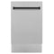 ZLINE KITCHEN AND BATH DWVZSN18CB ZLINE Autograph Edition 18' Compact 3rd Rack Top Control Dishwasher in DuraSnow Stainless Steel with Accent Handle, 51dBa (DWVZ-SN-18) [Color: Champagne Bronze]