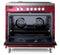 VERONA VDFSIE365BU Burgundy 36" Designer Induction Range