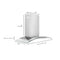 ZLINE 30 in. Wall Mount Range Hood in Stainless Steel & Glass KN430