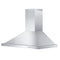 ZLINE 42 in. Wall Mount Range Hood in Stainless Steel with Crown Molding KBCRN42