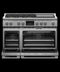 FISHER & PAYKEL RDV3485GDN Dual Fuel Range, 48", 5 Burners with Griddle, Self-cleaning