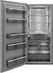 33 IN SS UPRIGHT FREEZER 19 CF METAL SHELVES