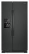 AMANA ASI2575GRB 36-inch Side-by-Side Refrigerator with Dual Pad External Ice and Water Dispenser - Black