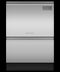 FISHER & PAYKEL DD24DT2NX9 Built-under Double DishDrawer™ Dishwasher, Tall, Sanitize