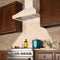 ZLINE 36 in. Unfinished Wooden Wall Mount Range Hood Includes Motor