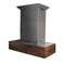 ZLINE 48 in.  Designer Series Wooden Island Mount Range Hood in Butcher Block 681iW48