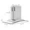 ZLINE 30 in. Island Mount Range Hood in Stainless Steel & Glass GL9i30