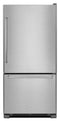 KITCHENAID KRBR102ESS 22 cu. ft. 33-Inch Width Full Depth Non Dispense Bottom Mount Refrigerator - Stainless Steel