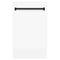 ZLINE KITCHEN AND BATH DWVZWM18MB ZLINE Autograph Edition 18' Compact 3rd Rack Top Control Dishwasher in White Matte with Accent Handle, 51dBa (DWVZ-WM-18) [Color: Matte Black]