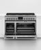 FISHER & PAYKEL RDV3488N Dual Fuel Range, 48", 8 Burners, Self-cleaning