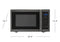 SHARP SMC1452CH 1.4 cu. ft. 1100W Sharp Black Stainless Steel Countertop Microwave Oven