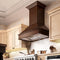 ZLINE 30 in. Wooden Wall Mount Range Hood in Walnut and Hamilton  Includes  Motor