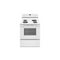 AMANA ACR4303MFW 30-inch Electric Range with Bake Assist Temps - White