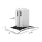 ZLINE 36 in. Island Mount Range Hood in Stainless Steel & Glass GL5i36