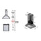 ZLINE 54 in.  Island Mount Range Hood in Stainless Steel 697i54