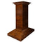 ZLINE 36 in. Wooden Island Mount Range Hood in Walnut  Includes  Motor