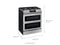 SAMSUNG NY63T8751SS 6.3 cu ft. Smart Slide-in Gas Range with Flex Duo™, Smart Dial & Air Fry in Stainless Steel